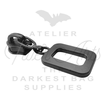 #5 Biggy Box Zipper Pulls in Matte Black at Atelier Fiber Arts