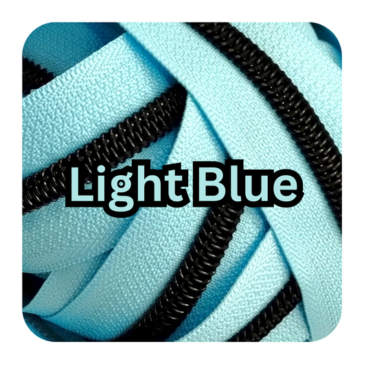 #5 Zipper - Light Blue - by the meter Atelier Fiber Arts