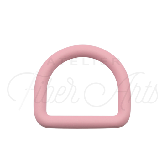 THICC(est) D-rings - 25mm (1inch) - LIGHT PINK - 2PCS at Atelier Fiber Arts