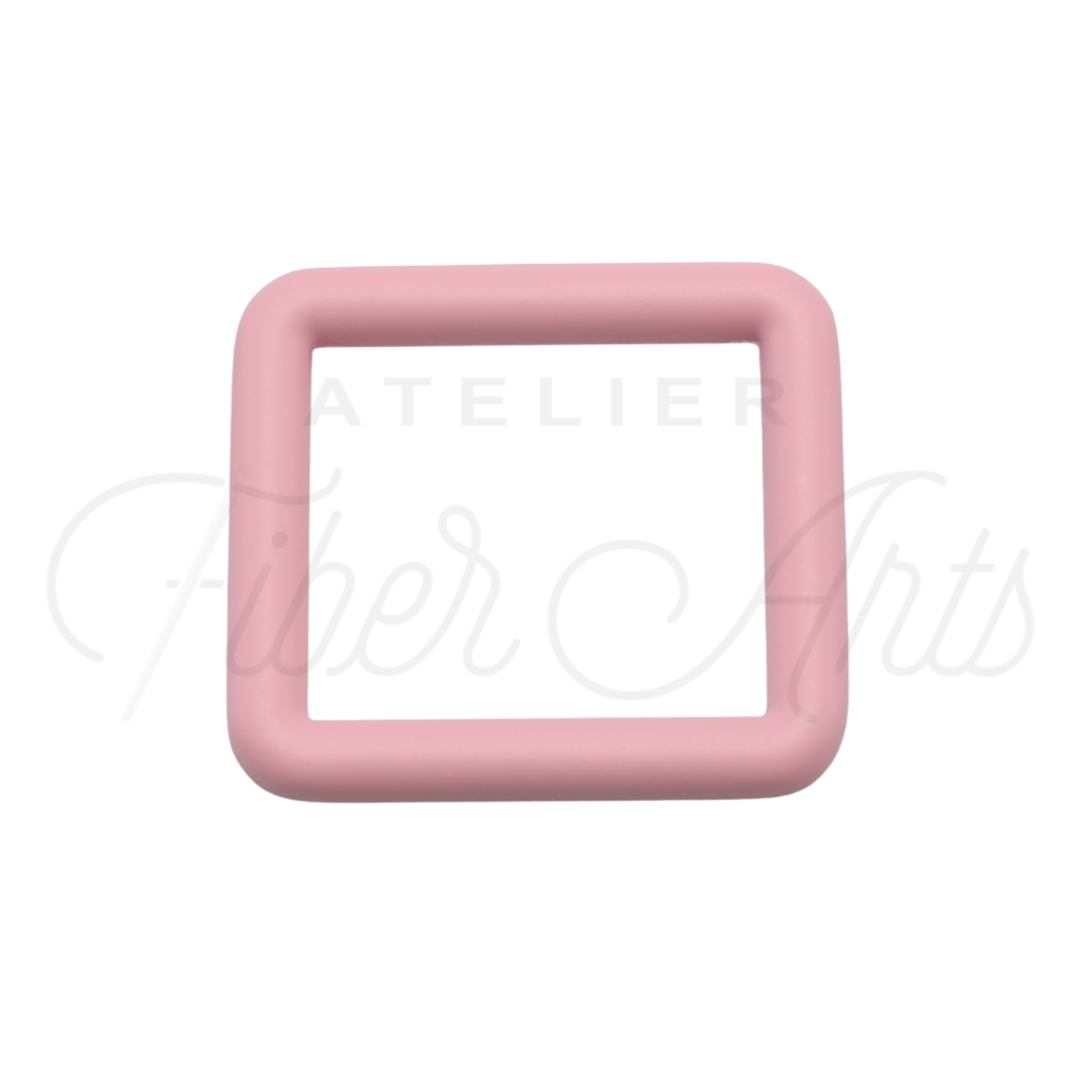 THICC(est) Rectangle Ring - 25mm (1inch) - LIGHT PINK - 4PCS at Atelier Fiber Arts
