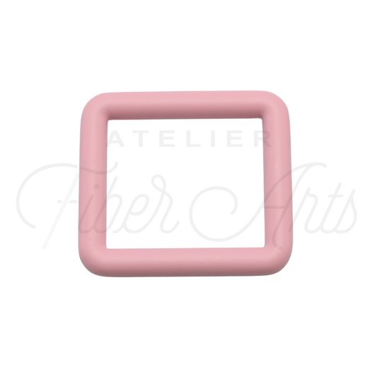 THICC(est) Rectangle Ring - 25mm (1inch) - LIGHT PINK - 4PCS at Atelier Fiber Arts
