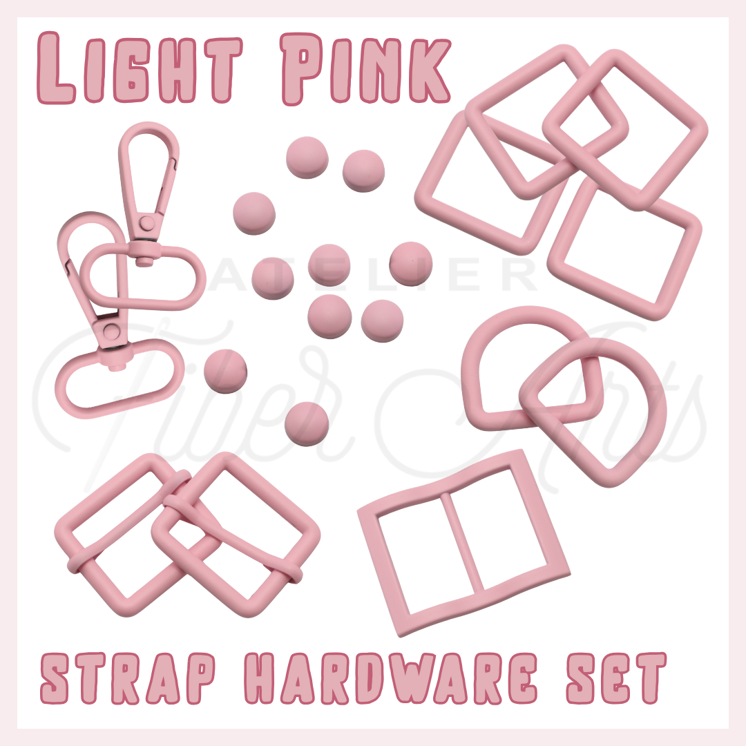 LIGHT PINK BAG HARDWARE SET at Atelier Fiber Arts