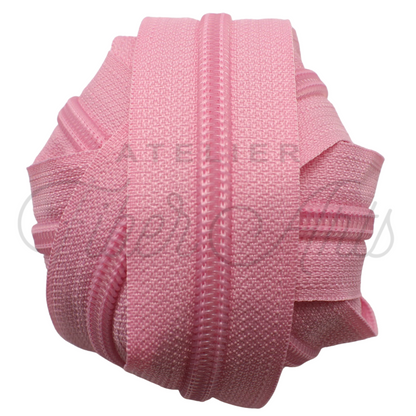 #5 Zipper - Solid Light Pink at Atelier Fiber Arts