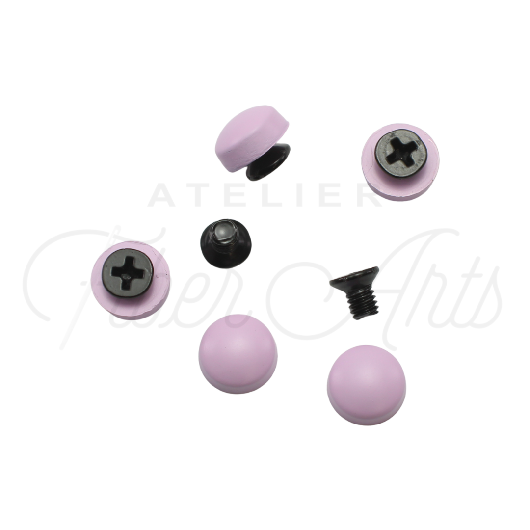 Rounded Chicago Screws - Lilac - 5-pk at Atelier Fiber Arts