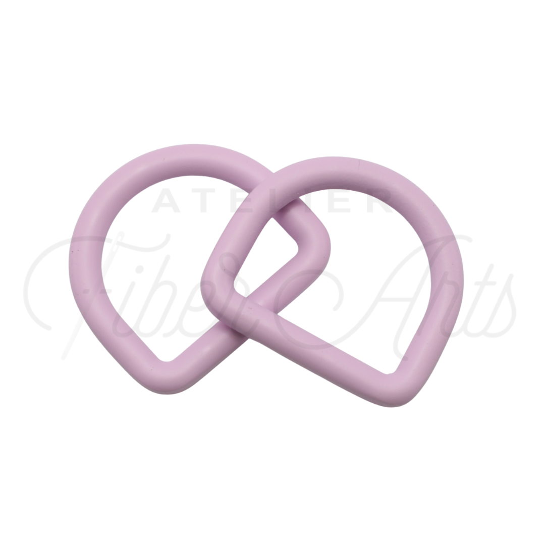THICC(est) D-rings - 25mm (1inch) - LILAC - 2PCS at Atelier Fiber Arts