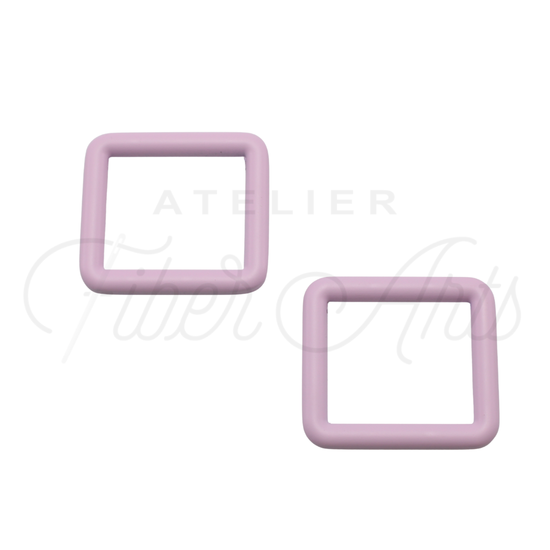 THICC(est) Rectangle Ring - 25mm (1inch) - LILAC - 4PCS at Atelier Fiber Arts