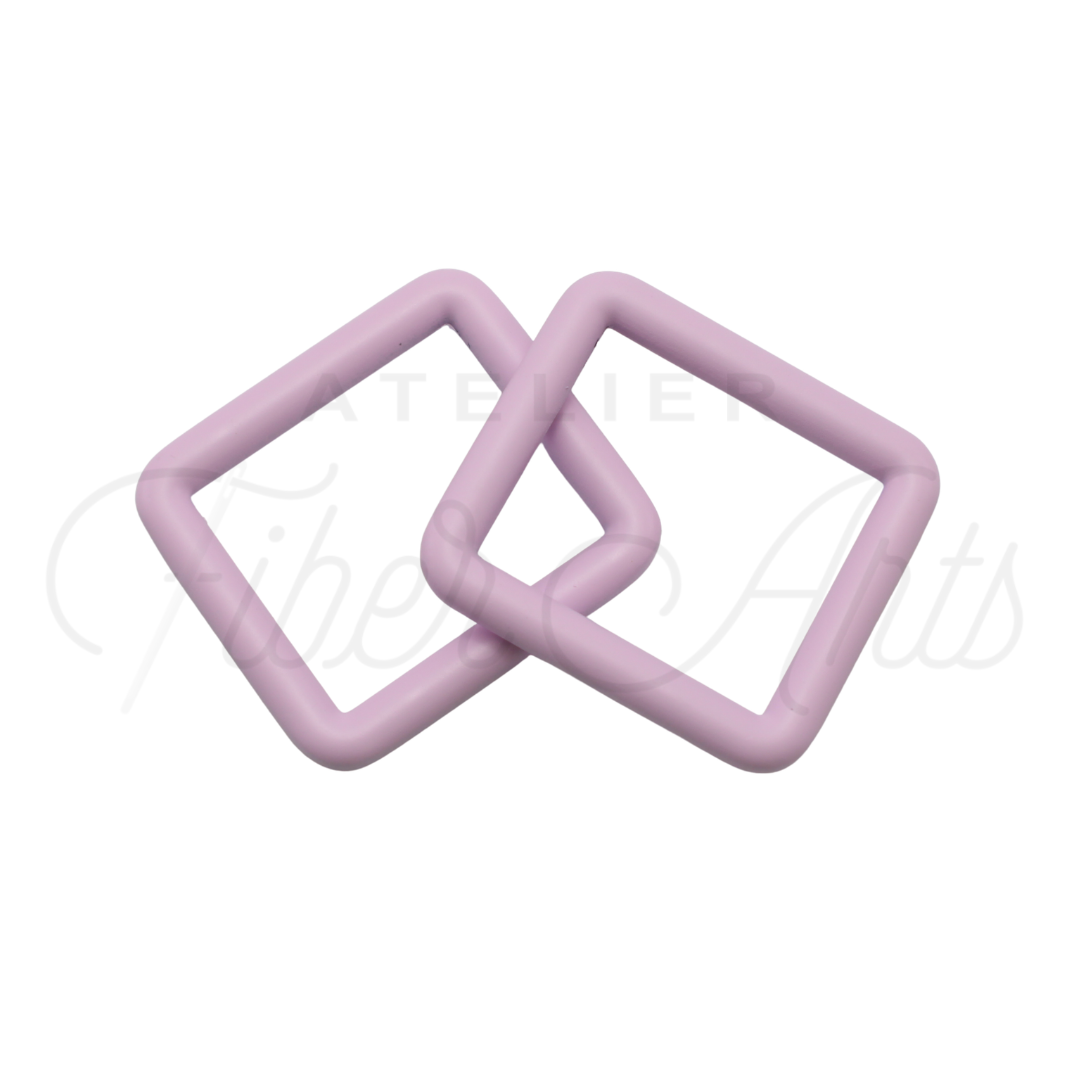 THICC(est) Rectangle Ring - 25mm (1inch) - LILAC - 4PCS at Atelier Fiber Arts