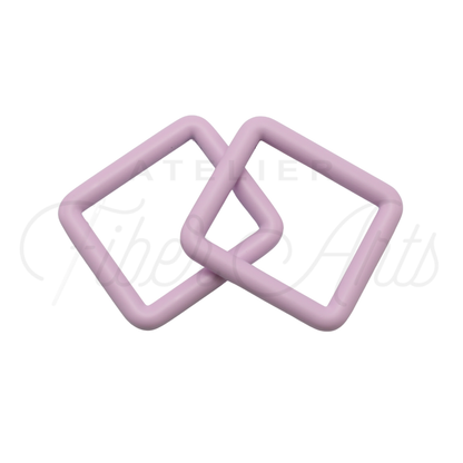THICC(est) Rectangle Ring - 25mm (1inch) - LILAC - 4PCS at Atelier Fiber Arts