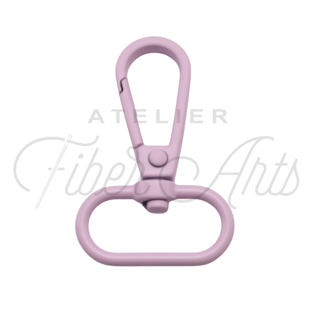 Swivel Hooks - Oval Bottom - 25mm (1in) - Lilac - 2 pcs at Atelier Fiber Arts
