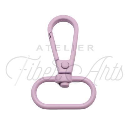 Swivel Hooks - Oval Bottom - 25mm (1in) - Lilac - 2 pcs at Atelier Fiber Arts