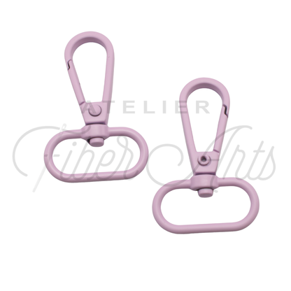 Swivel Hooks - Oval Bottom - 25mm (1in) - Lilac - 2 pcs at Atelier Fiber Arts