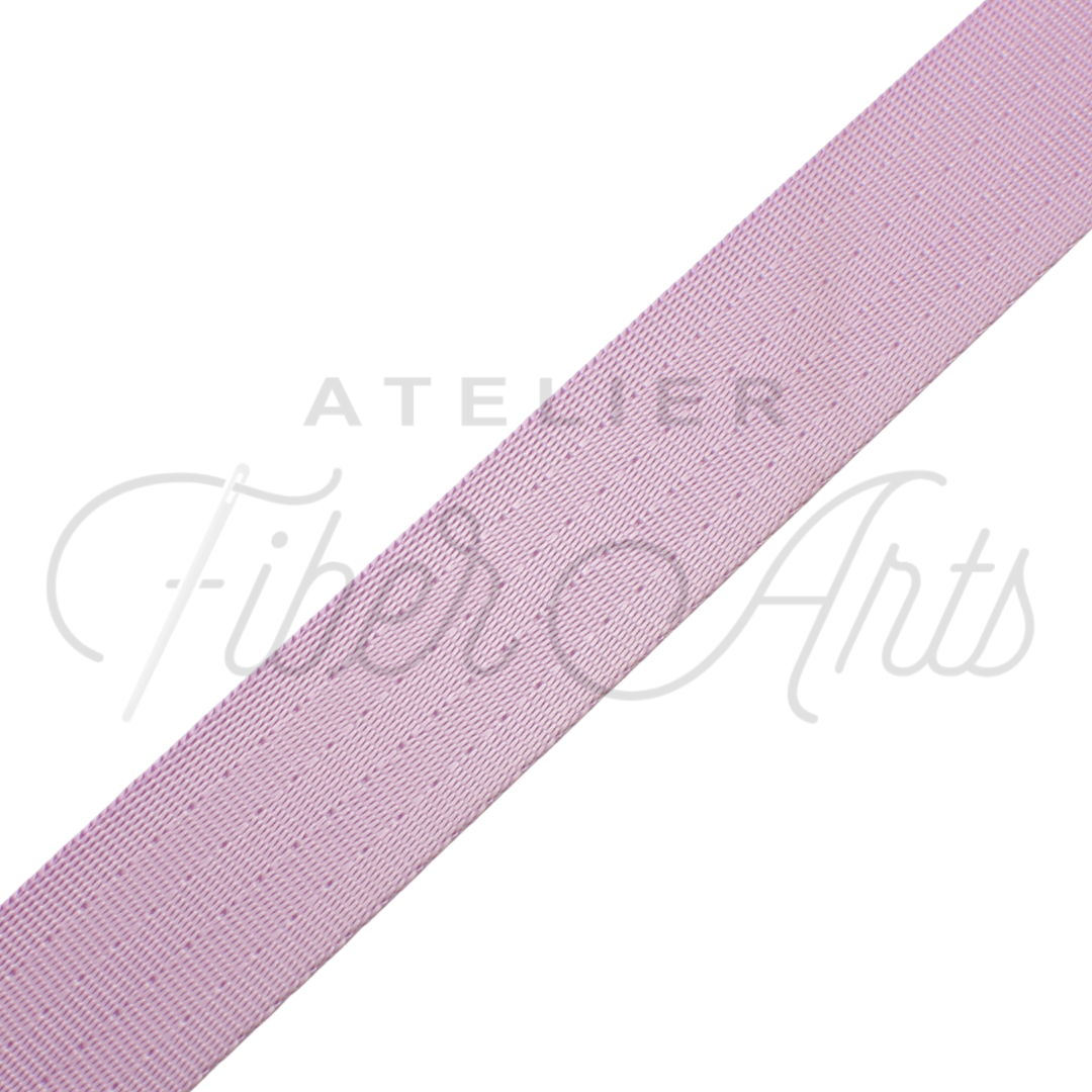 Webbing - LILAC - 25mm (1in) sold by the meter at Atelier Fiber Arts
