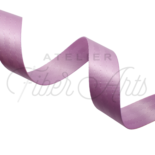 Webbing - LILAC - 25mm (1in) sold by the meter at Atelier Fiber Arts