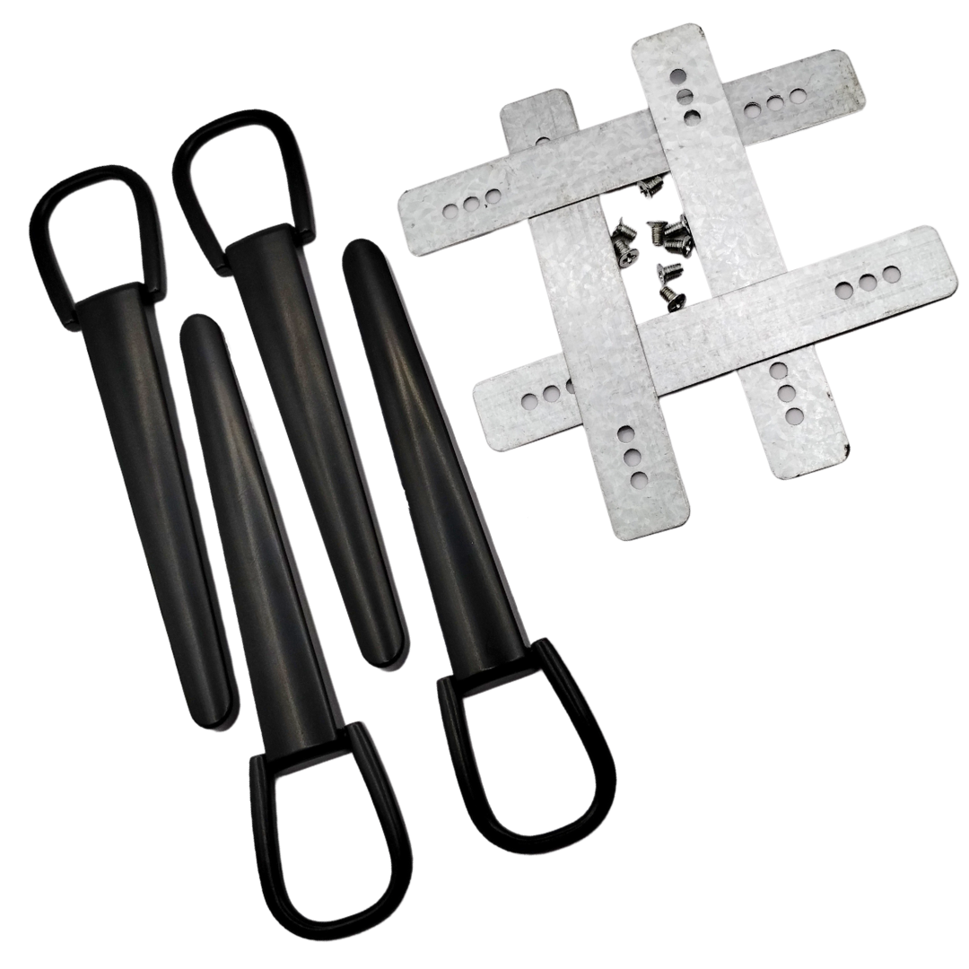 Long Strap Anchors - Matte Black - 4 per pack at Atelier Fiber Arts