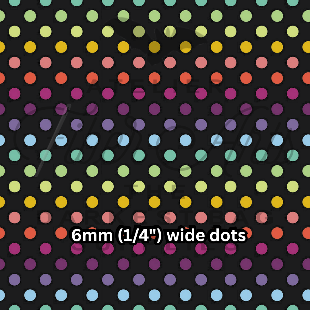 PRE-SALE Waterproof Oxford - MultiColour Dots at Atelier Fiber Arts