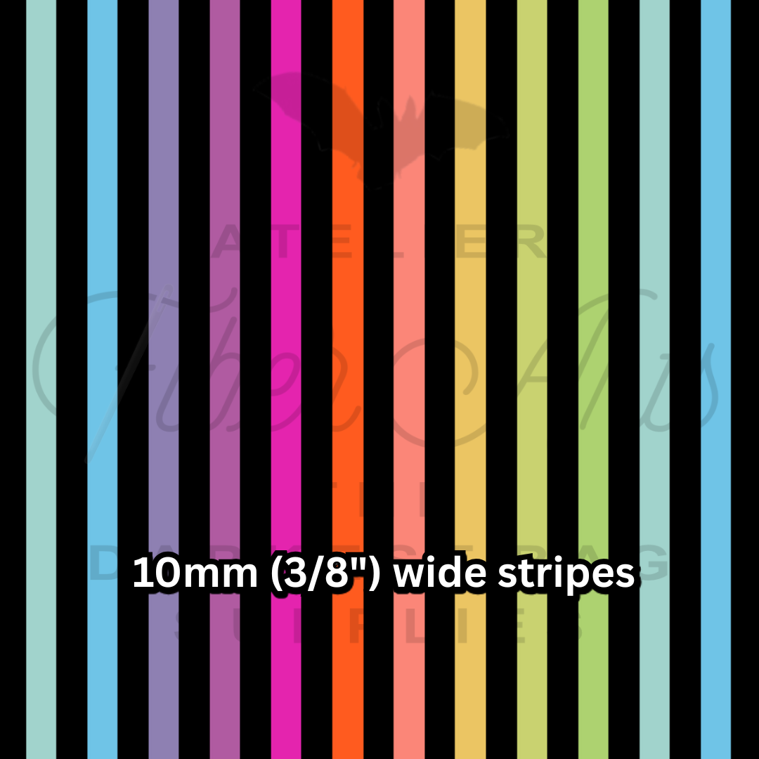 PRE-SALE Waterproof Oxford - MultiColour Stripes at Atelier Fiber Arts