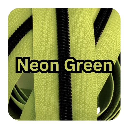 #5 Zipper - Neon Green - by the meter Atelier Fiber Arts