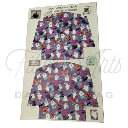 Pennyroyal Pouch - Cut and Sew - Large - Smooth Finish - Pastel Halloween at Cork and Copper Designs