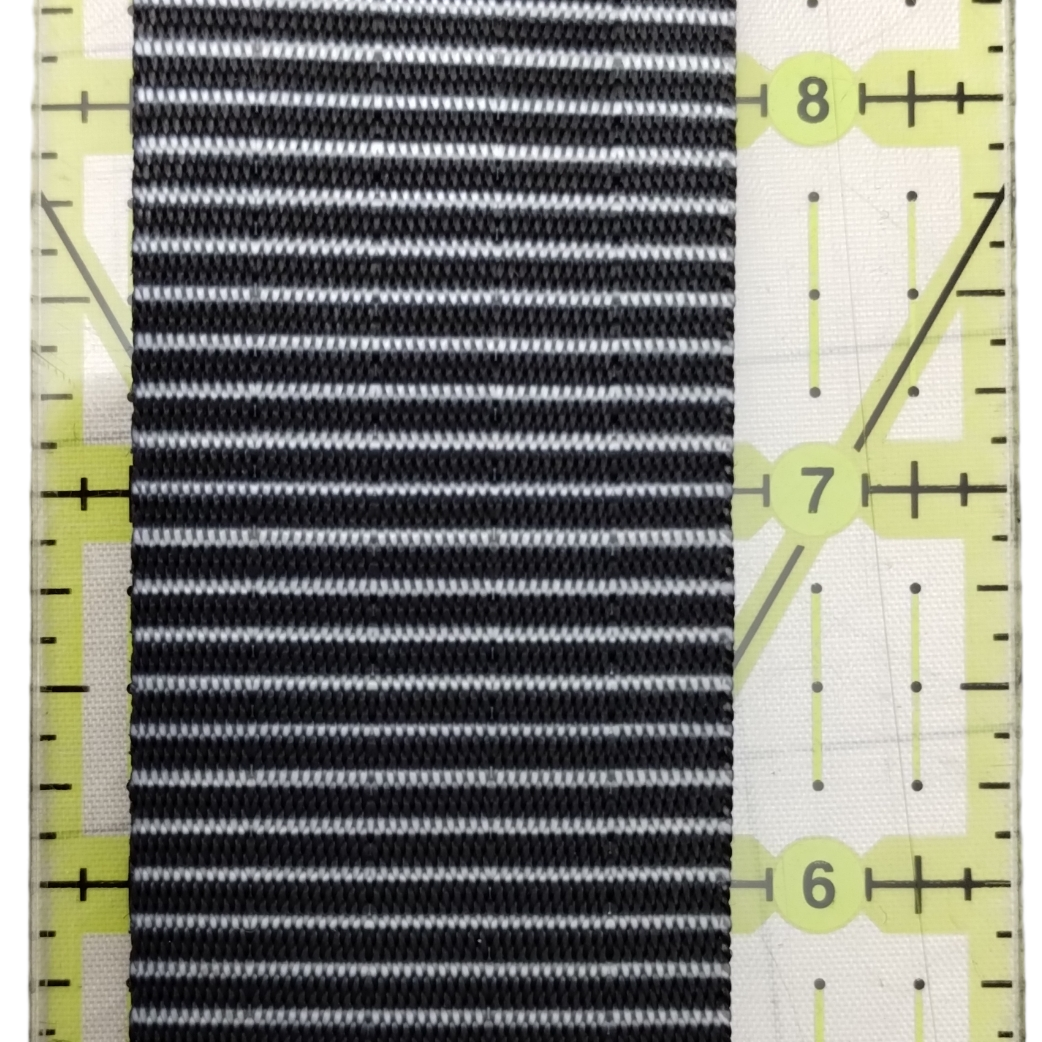 Pin Stripes Webbing - 2 sizes - sold by the meter 38mm 1.5" Atelier Fiber Arts