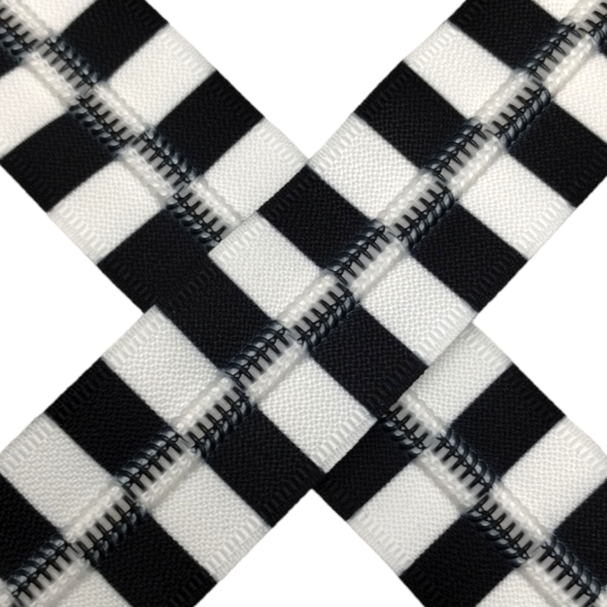 #5 Zipper - Alternating Wide Stripes - by the meter Atelier Fiber Arts