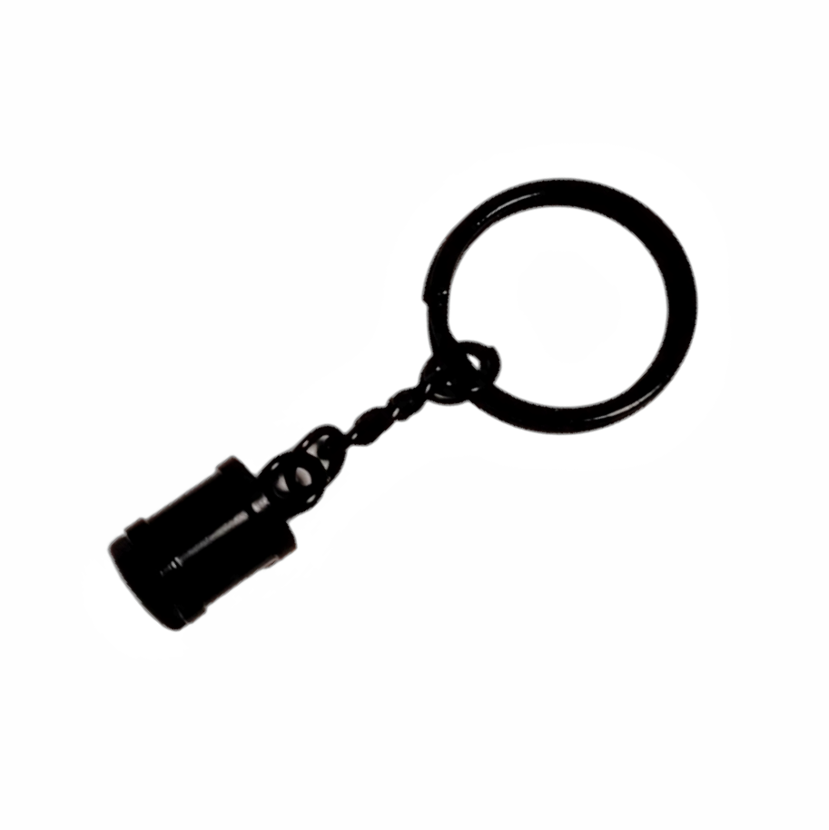 Tassel Cap Key Chain in Matte Black, 1 piece Atelier Fiber Arts