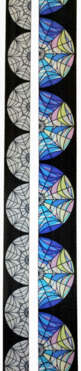 Allergic to Color Webbing - 2 sizes, sold by the meter 25mm 1" Atelier Fiber Arts