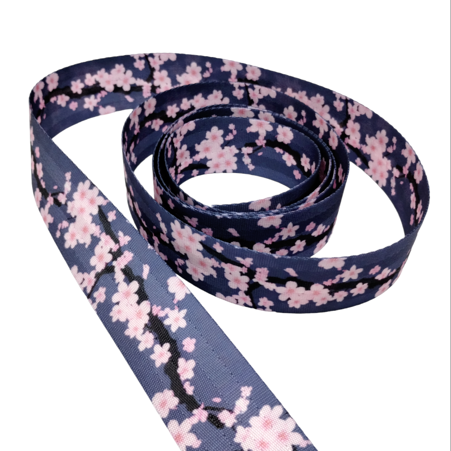 Cherry Blossom Webbing - 2 sizes, sold by the meter 38mm 1.5" Atelier Fiber Arts