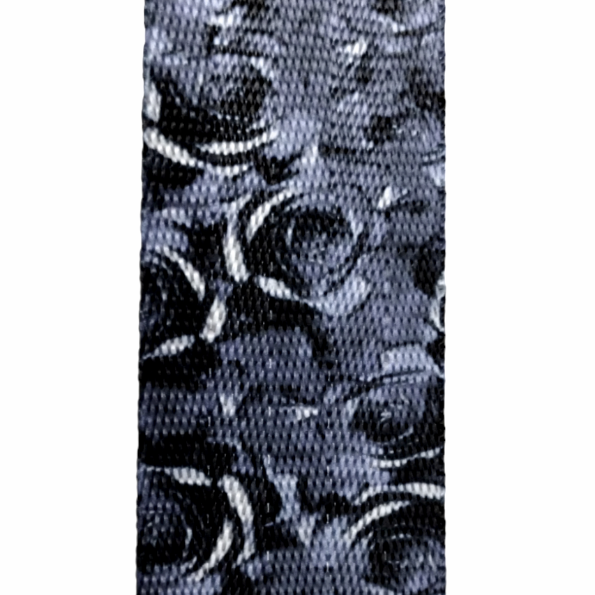 Black Rose Garden Webbing - 38mm 1.5in -sold by the meter 38mm 1.5" Atelier Fiber Arts