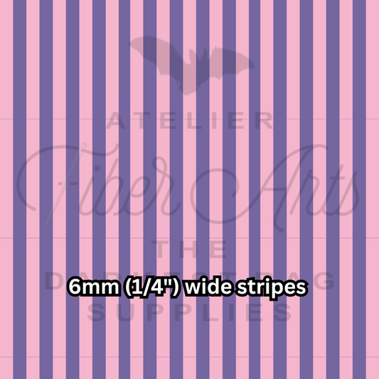 PRE-SALE Waterproof Oxford - Pink and Purple Stripes at Atelier Fiber Arts