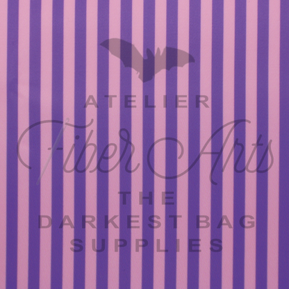 Waterproof Oxford - Pink and Purple Stripes at Atelier Fiber Arts