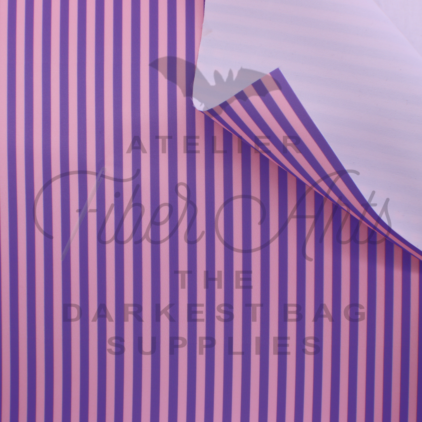 Waterproof Oxford - Pink and Purple Stripes at Atelier Fiber Arts