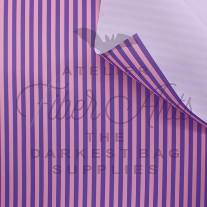 Waterproof Oxford - Pink and Purple Stripes at Atelier Fiber Arts