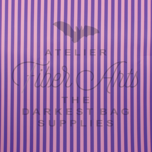 Waterproof Oxford - Pink and Purple Stripes at Atelier Fiber Arts
