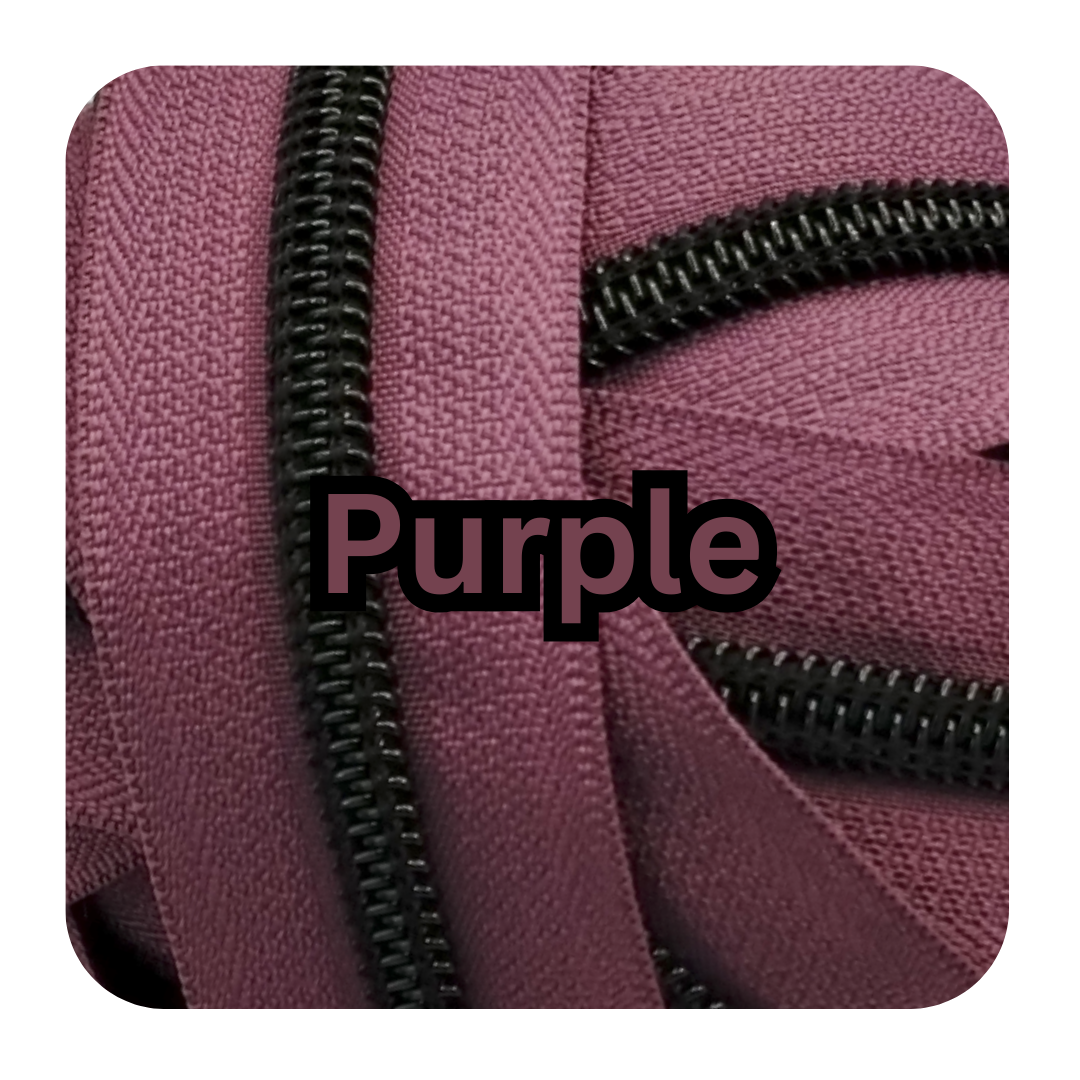 #5 Zipper - Purple - by the meter Atelier Fiber Arts