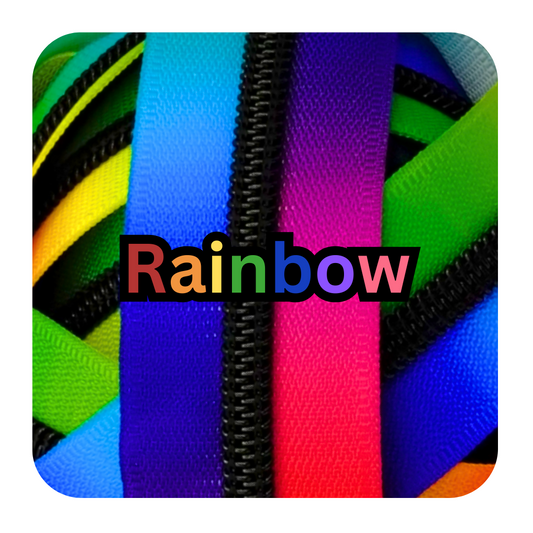 #5 Zipper - Rainbow - by the meter Atelier Fiber Arts