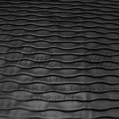 Black Ripple Vinyl - 18" x 55" at Atelier Fiber Arts