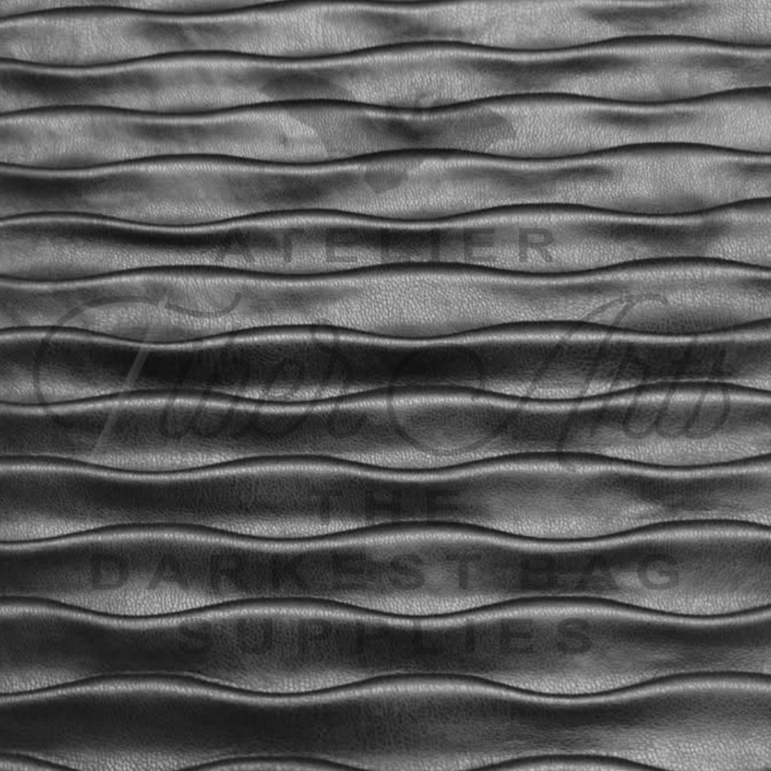 Black Ripple Vinyl - 18" x 55" at Atelier Fiber Arts