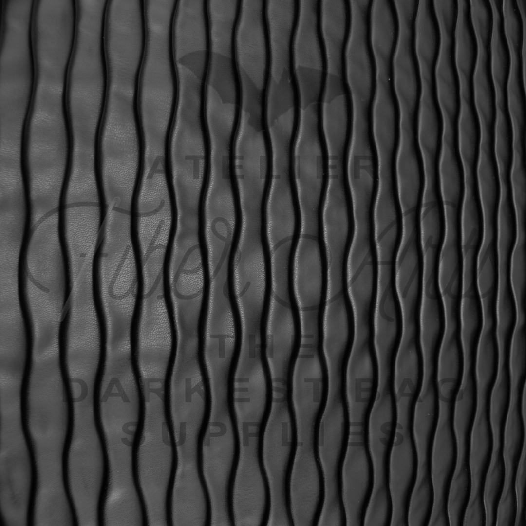 Black Ripple Vinyl - 18" x 55" at Atelier Fiber Arts