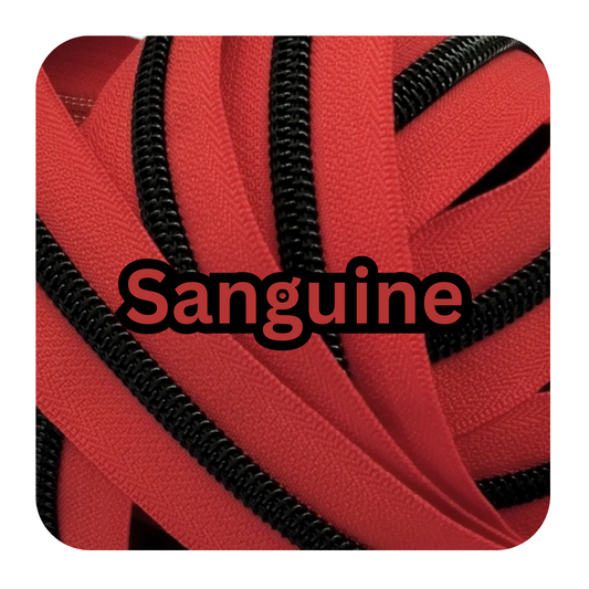 #5 Zipper - Sanguine - by the meter Atelier Fiber Arts