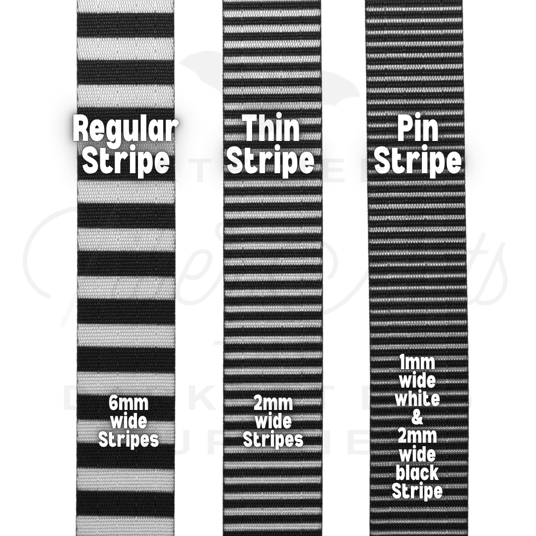 Webbing - Thin Stripes - 25mm (1in) sold by the meter at Atelier Fiber Arts