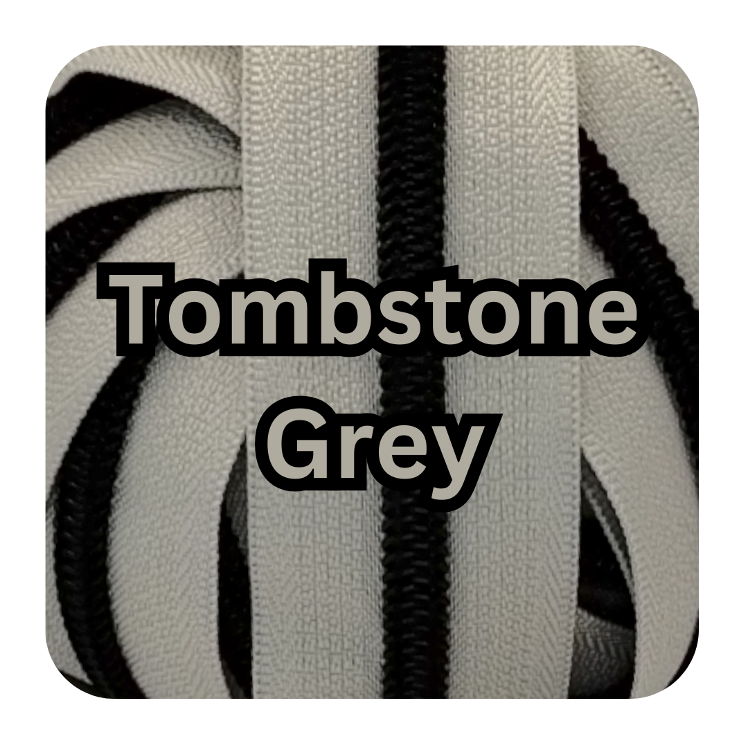 #5 Zipper - Tombstone Grey - by the meter Atelier Fiber Arts