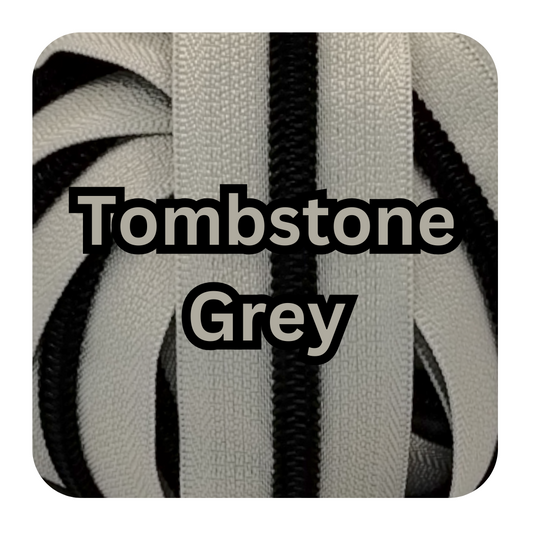 #5 Zipper - Tombstone Grey - by the meter Atelier Fiber Arts