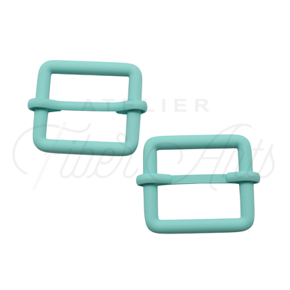 THICC(est) Adjustable Slider - 25mm (1inch) - TURQUOISE - 2PCS at Atelier Fiber Arts
