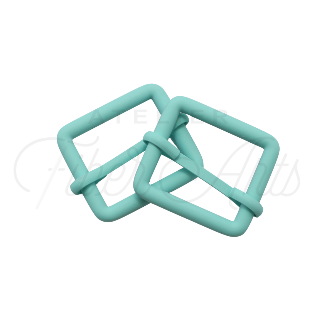 THICC(est) Adjustable Slider - 25mm (1inch) - TURQUOISE - 2PCS at Atelier Fiber Arts