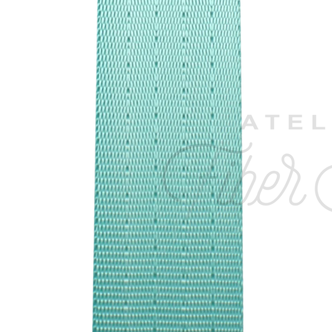 Webbing - TURQUOISE - 25mm (1in) sold by the meter at Atelier Fiber Arts