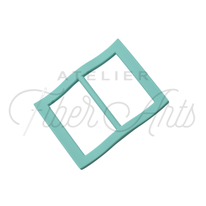 Wide-Mouth Slider - 25mm (1in) - TURQUOISE - 1 piece at Atelier Fiber Arts