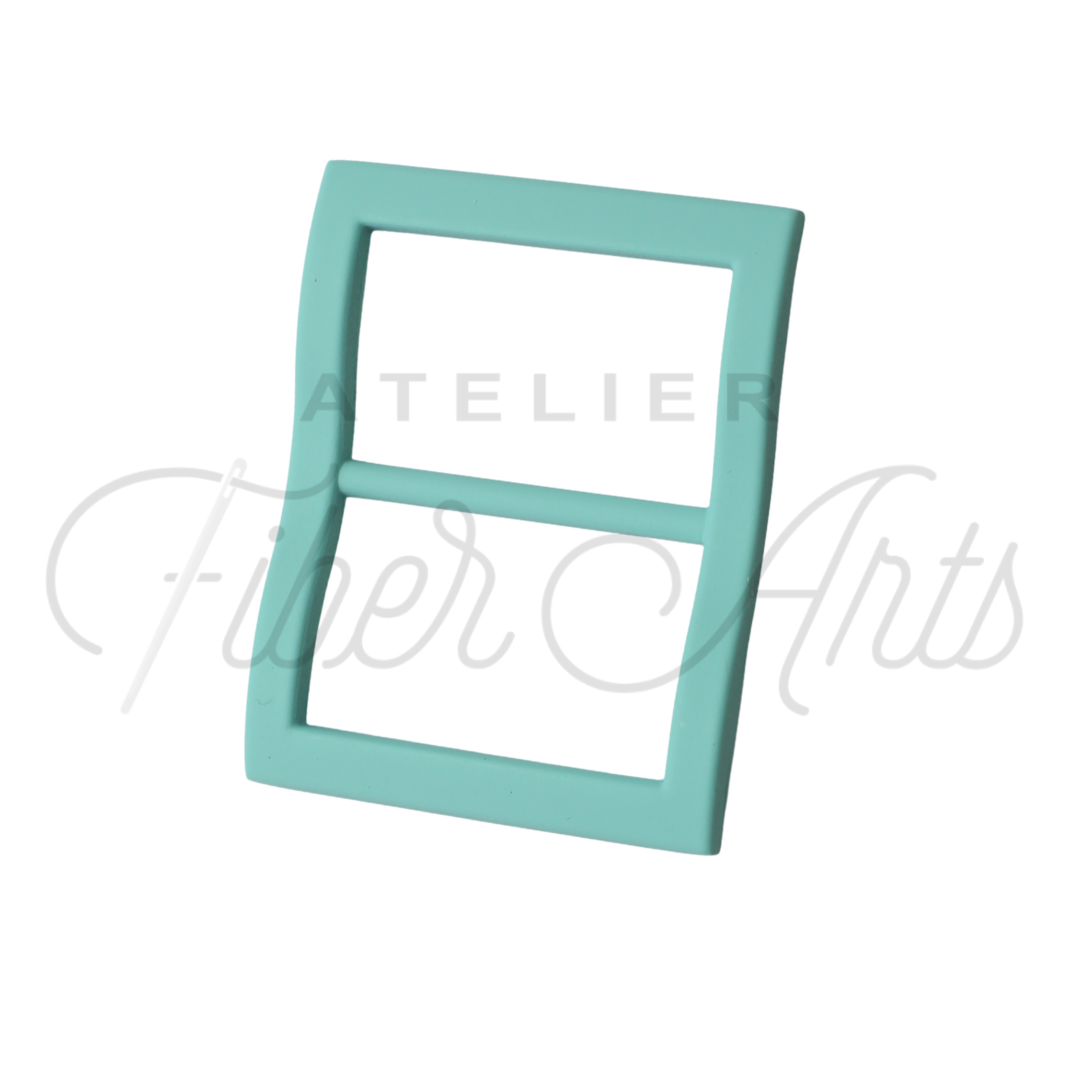 Wide-Mouth Slider - 25mm (1in) - TURQUOISE - 1 piece at Atelier Fiber Arts