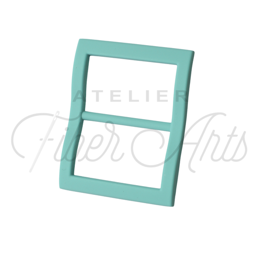 Wide-Mouth Slider - 25mm (1in) - TURQUOISE - 1 piece at Atelier Fiber Arts