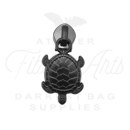 #5 Turtles Zipper Pulls in Matte Black