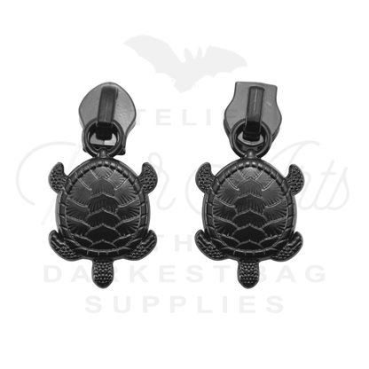 #5 Turtles Zipper Pulls in Matte Black